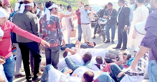 পটুয়াখালীতে রিজভীর গাড়ির সামনে শুয়ে যুবদল নেতার বহিষ্কারাদেশ প্রত্যাহারের দাবি